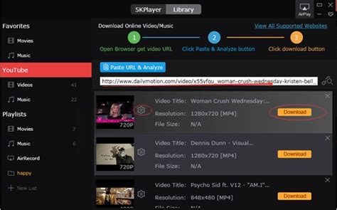 download videos from dailymotion mp4